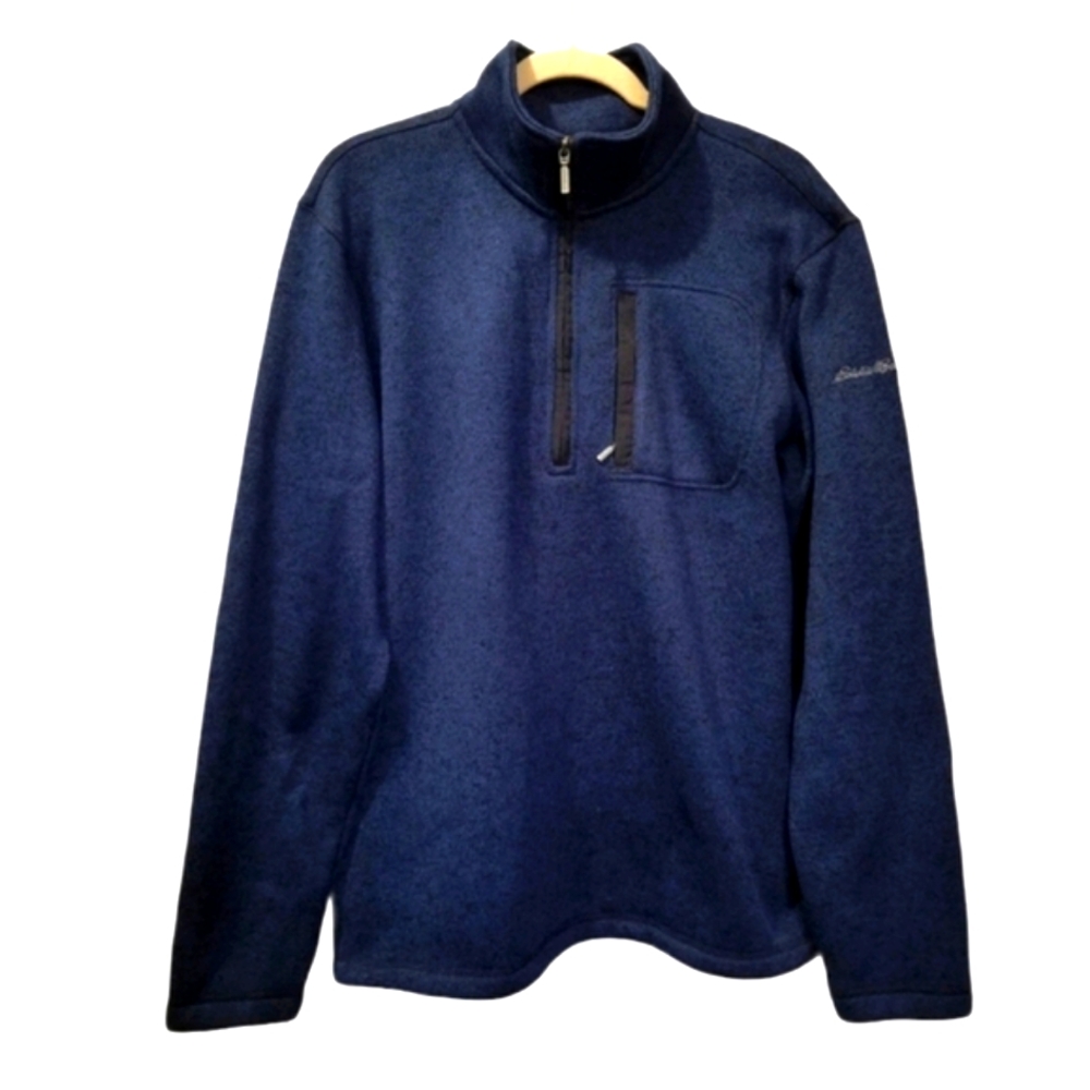 Eddie Bauer Mens 1/4 Zip Pullover Sweater‎ Mens L Gorpcore